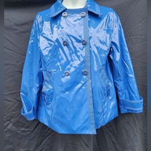 New York & Company Blue Raincoat